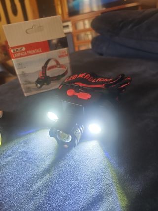 Frontal linterna batería 18650 Led 10w