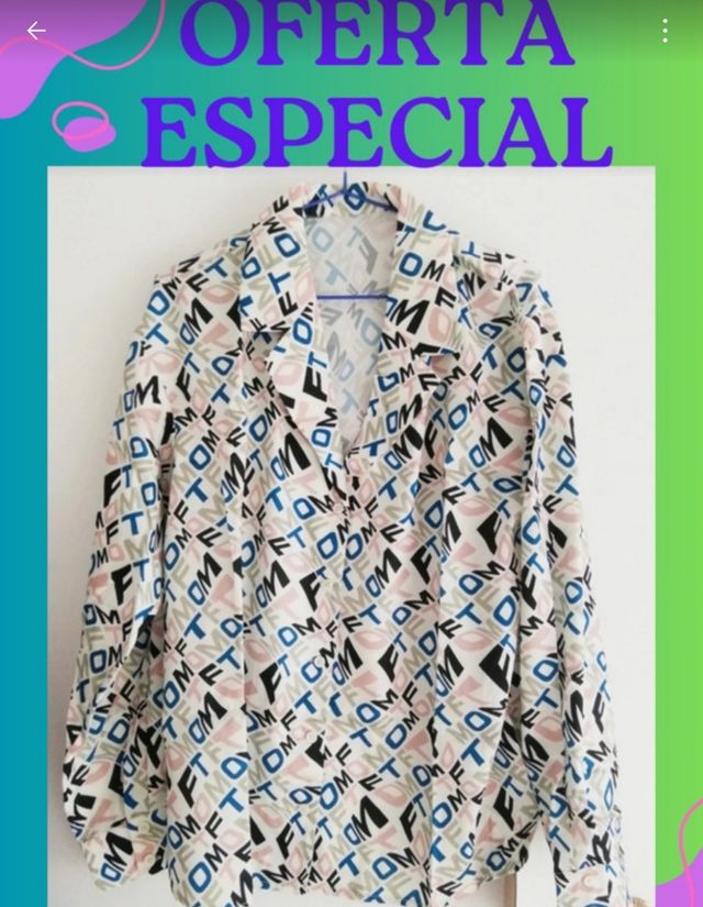 Camisa estampada multicolor