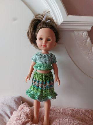 Traje de punto para muñeca Arias