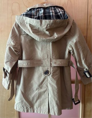 Gabardina niña 4 años beige