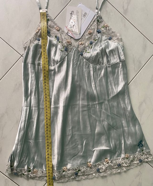 Top donna  in raso e pizzo tg L Freesoul 