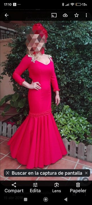 Traje de flamenca rojo