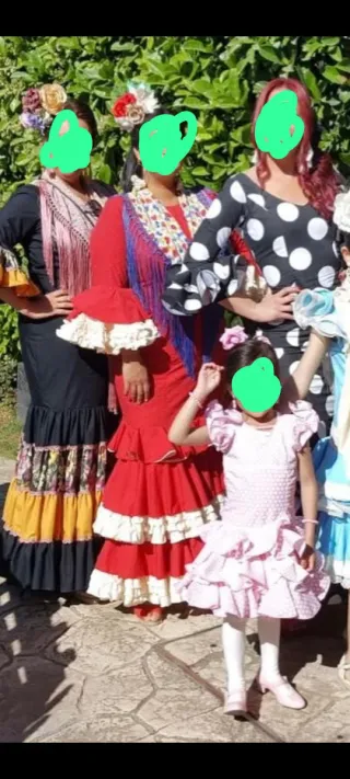 Traje Flamenca Rojo - Talla 46