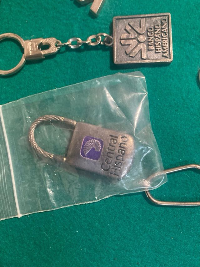 LOTE DE LLAVEROS DE COLECCION DEL BANCO HISPANO AMERICANO