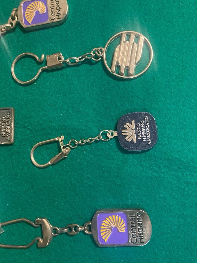LOTE DE LLAVEROS DE COLECCION DEL BANCO HISPANO AMERICANO
