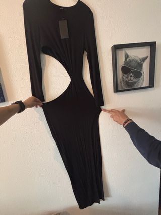 Vestido negro largo 