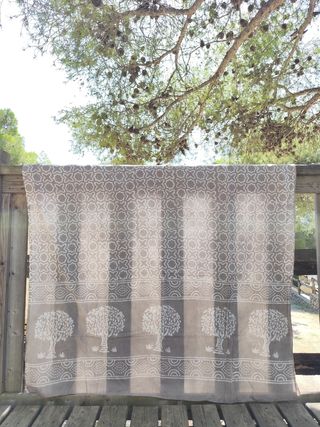 Pareo algodón impreso a mano en India