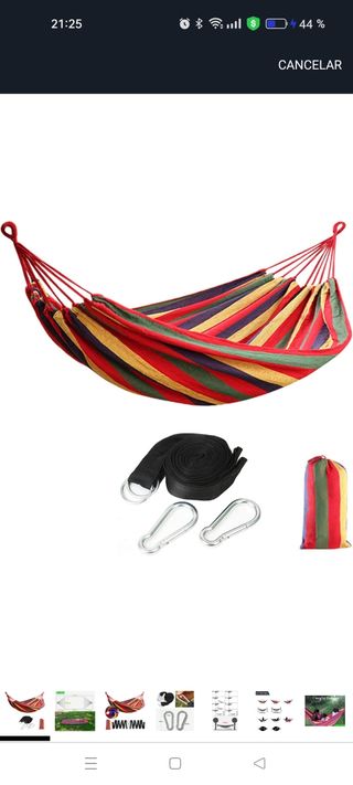 Hamaca nueva multicolor