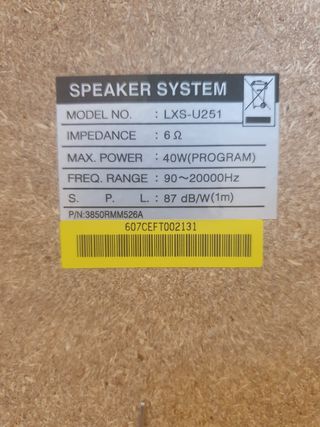 Minicadena LG LX-U251 CD-USB