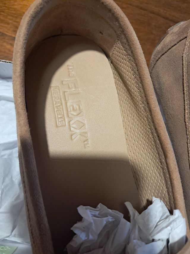 Mocassini scamosciati beige