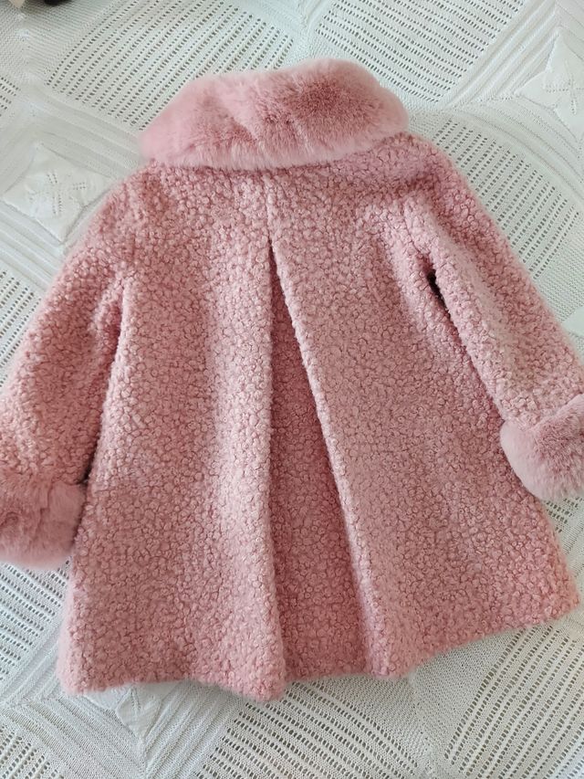 Abrigo niña rosa - Talla 4