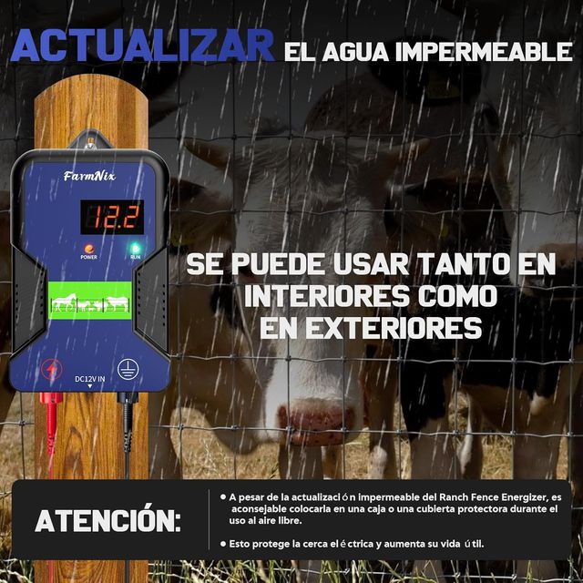 Elettrificatore per recinto elettrico 15KM Display