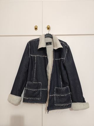 Chaqueta vaquera y de lana