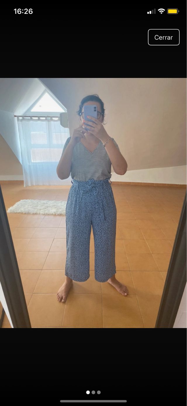 Pantalon fluido animal print