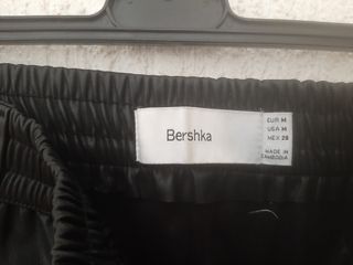 Pantalones jogger piel negros
