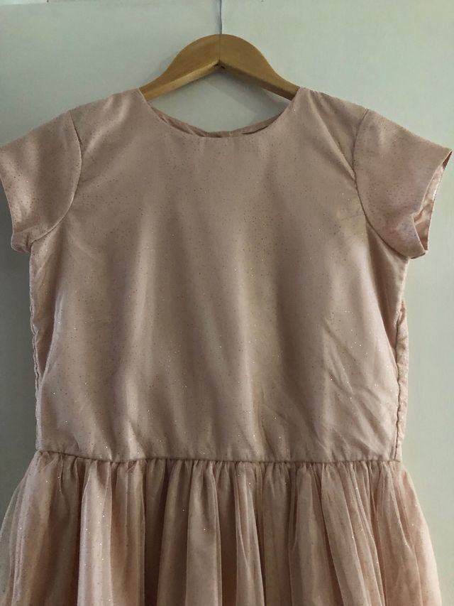 Vestido niña rosa brillante talla 13-14años