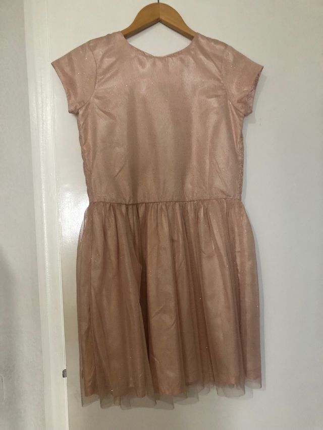 Vestido niña rosa brillante talla 13-14años
