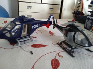 Helicópteros policía playmobil