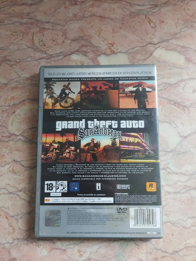 Juego GTA San Andreas PS2