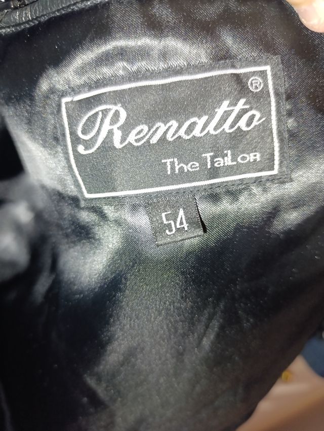 Chaqueta piel Renato negra - Talla 54