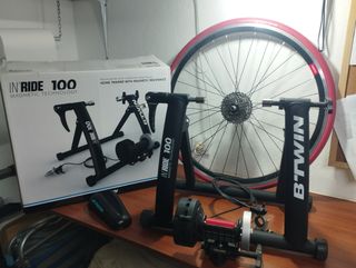 Rodillo bici + rueda