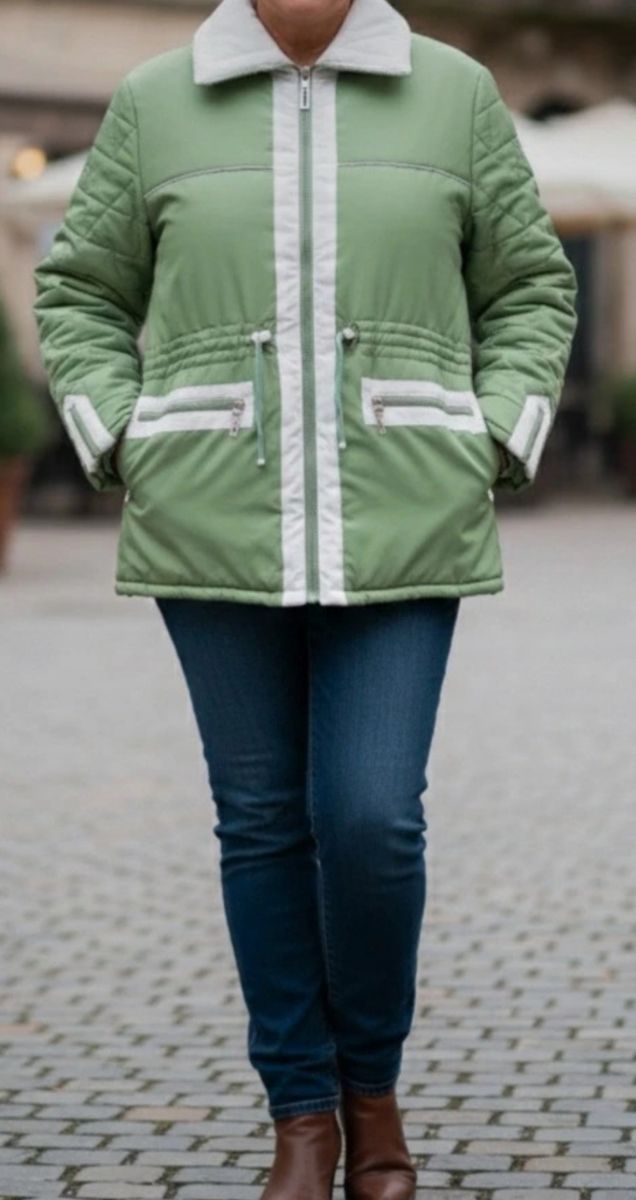 Chaqueta acolchada verde H&W - Talla 46