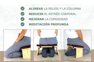 Banco de yoga-meditación plegable