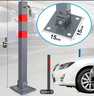 Barriera parcheggio pilone dissuasore pieghievole