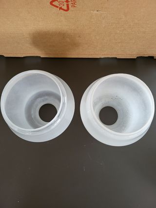 2 Paralumi vetro bianco opaco