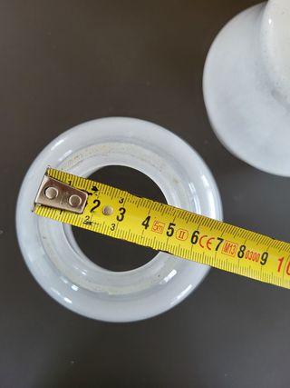 2 Paralumi vetro bianco opaco