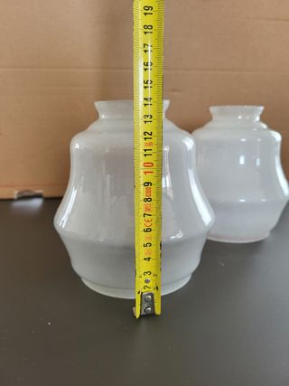 2 Paralumi vetro bianco opaco