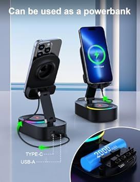 Cassa Bluetooth e Powerbank 5in1 Supporto telefono