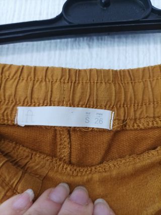 Pantalón chándal mostaza mujer