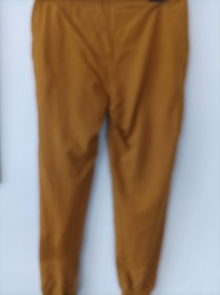Pantalón chándal mostaza mujer