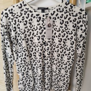 Chaqueta MANGO - Leopardo Blanco y Negro