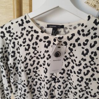Chaqueta MANGO - Leopardo Blanco y Negro