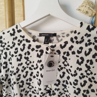 Chaqueta MANGO - Leopardo Blanco y Negro