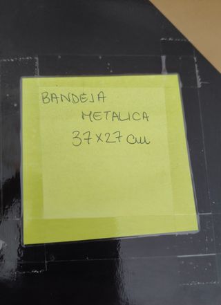 Bandeja de acero inoxidable y oro