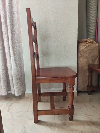 Conjunto salón-comedor muebles rústico provenzal