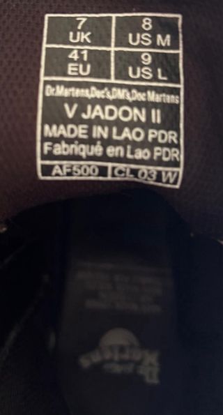 Botas Dr. Martens V Jadon II Cherry Red Oxford Rub Off