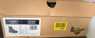 Botas Dr. Martens V Jadon II Cherry Red Oxford Rub Off