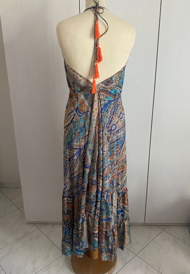 Abito lungo in seta TU Raj Emporium 