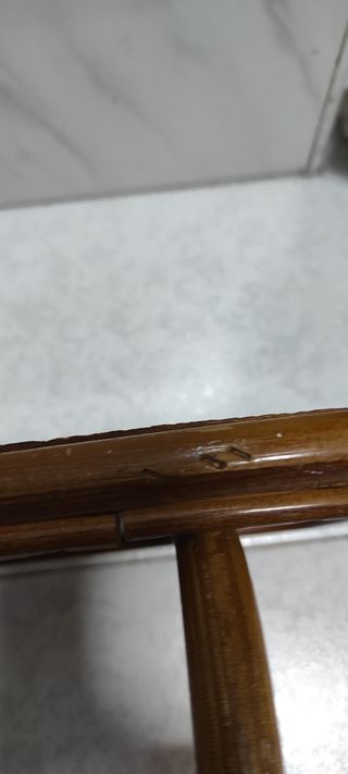 Perchero Pared Bambú Vintage