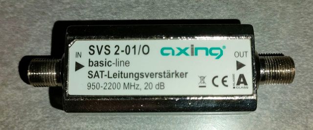 Amplificatore satellitare Axing HDTV UHD digitale