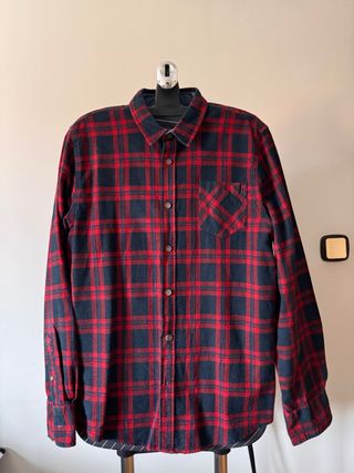 Camisa brave soul cuadros roja M
