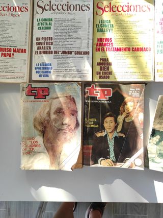 Revistas secciones vintage antiguas