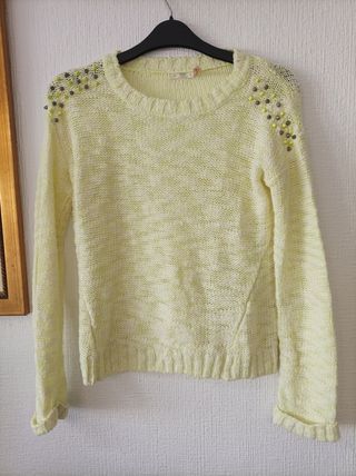 Suéter amarillo mujer