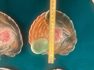 6 Platos Postre Vintage Años 60