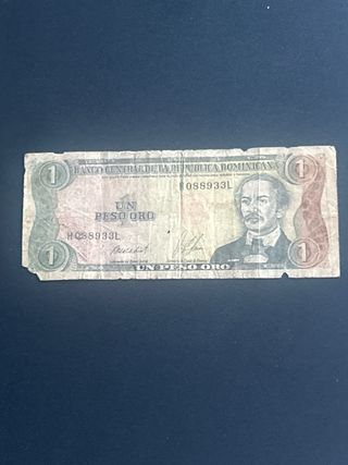 Billete 1 Peso Oro Rep. Dominicana