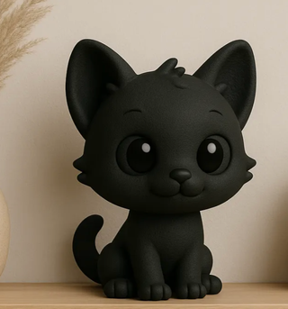 Statuetta Gattino in Resina Stampata in 3D – Dolce
